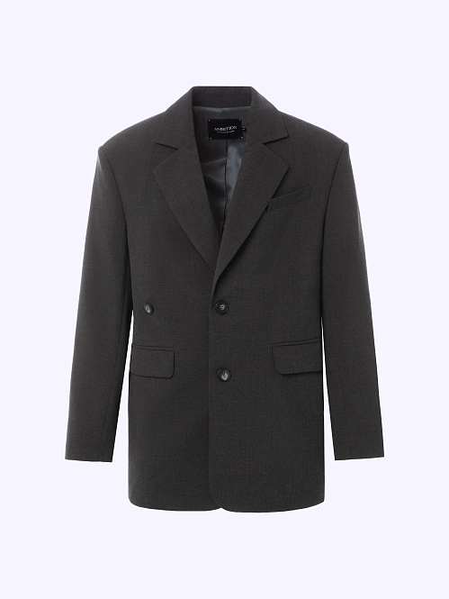 Жакет с асимметричной пуговицей POMPA