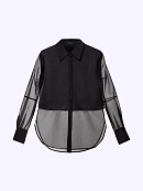 Блуза из атласа и органзы POMPA арт.7143010ab0699