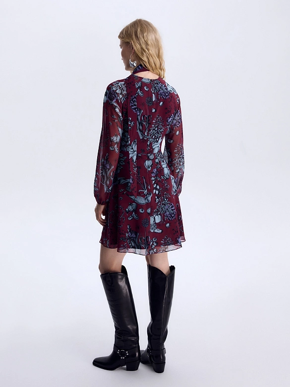 Платье из шифона в бохо стиле POMPA арт.7139950ab3190
