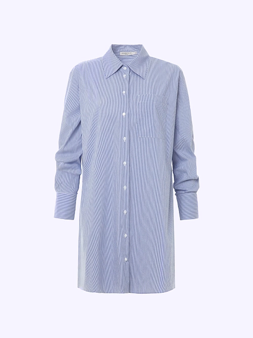 Платье-рубашка из хлопка POMPA