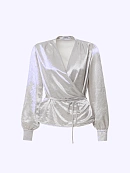 Блуза из жатого атласа POMPA арт.7143020ab3591