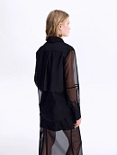 Блуза из атласа и органзы POMPA арт.7143010ab0699