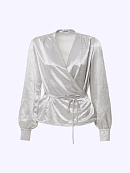 Блуза из жатого атласа POMPA арт.7143020ab3591