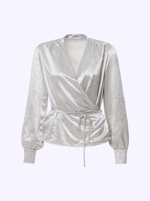 Блуза из жатого атласа POMPA арт.7143020ab3591